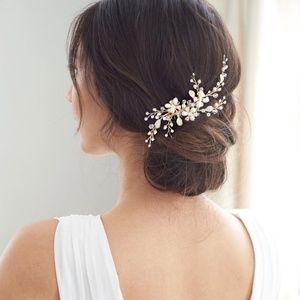 Swarovski Crystal Freshwater Pearl Hair Comb